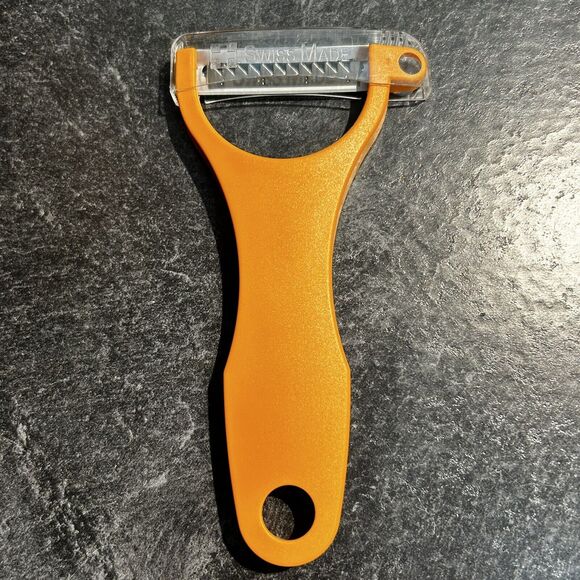 NEW Williams Sonoma Swissmar Y Peeler, Orange, Julienne Blade Kitchen‎ Gadget - Picture 1 of 4